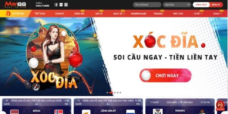 May88 phong cách xóc đĩa đẳng cấp châu Âu
